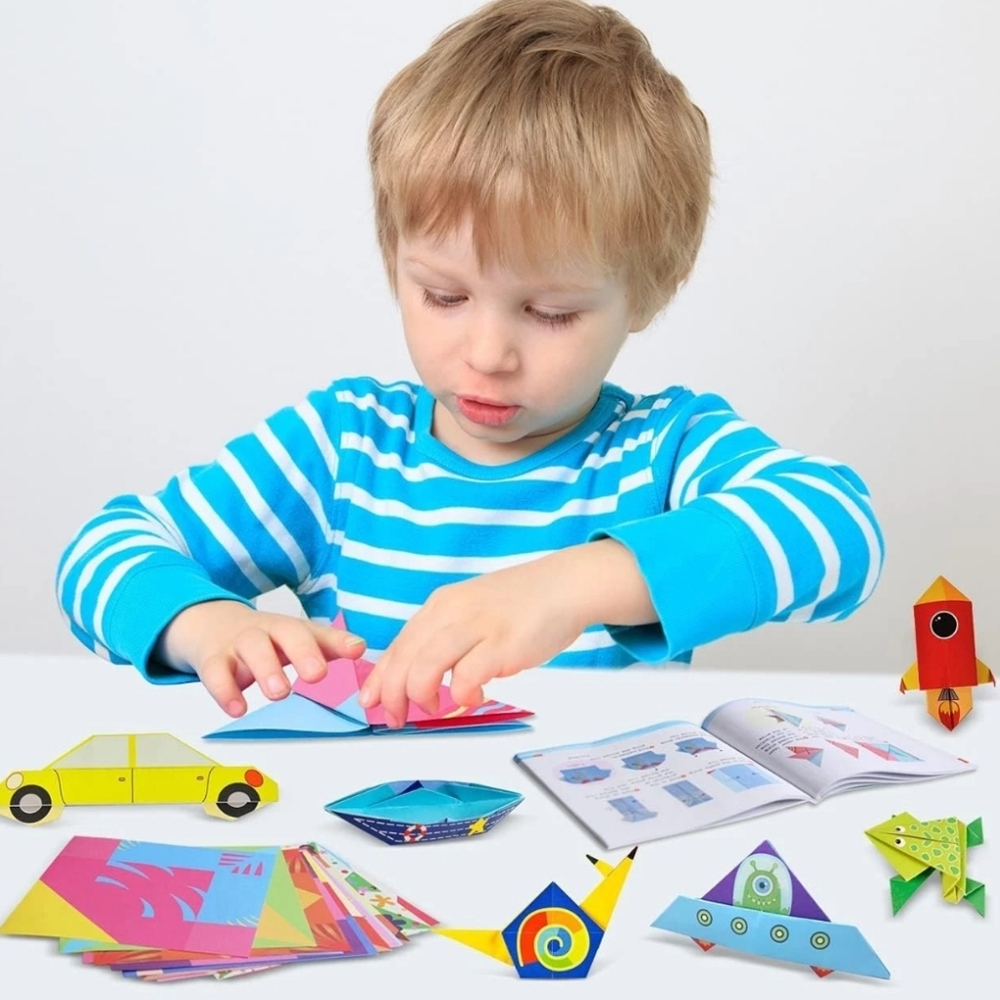 Rainbow Scratch Notebook, Scratch Paper and Origami Paper Set 3pcs BUNDLE -NEW - Picture 9 of 17
